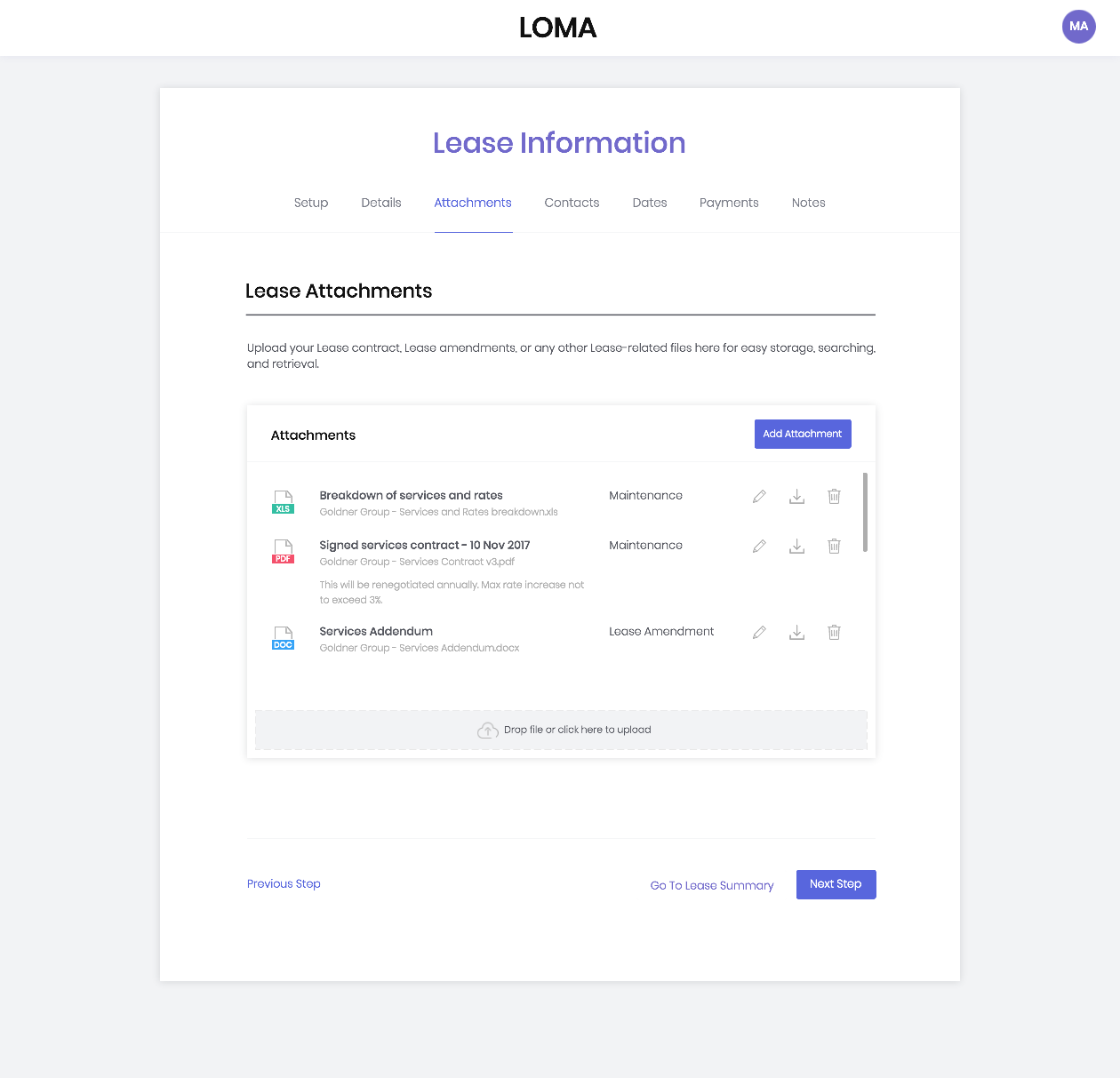 Step 3 Lease Attachments